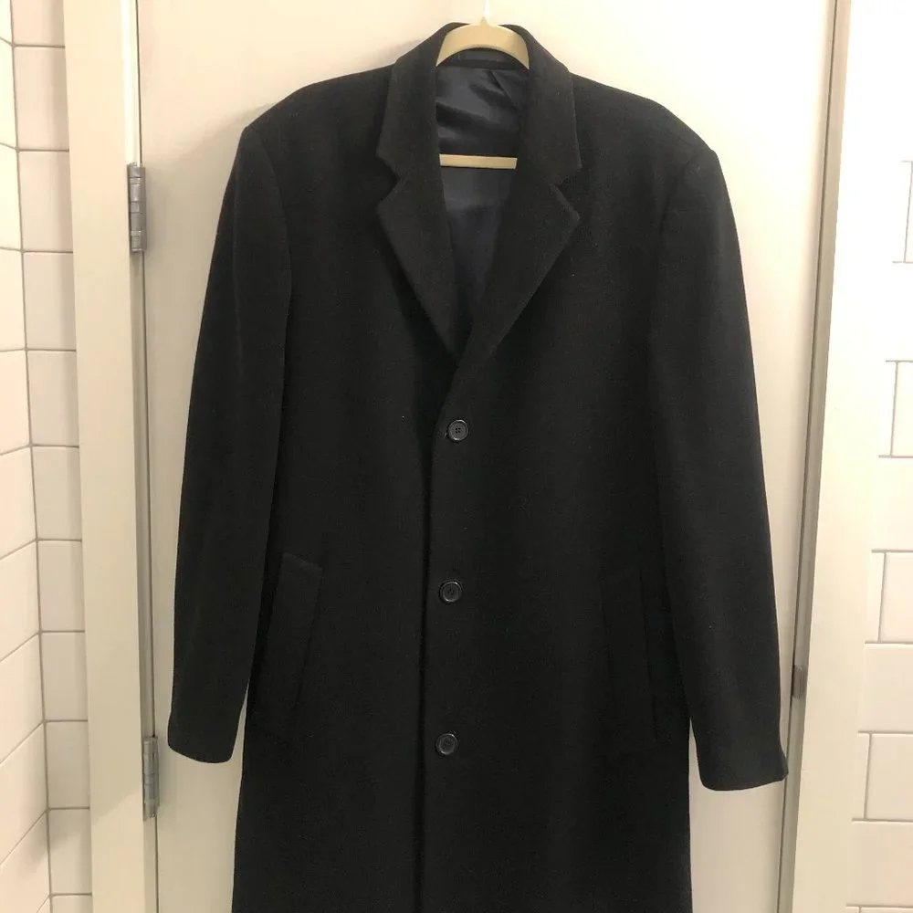 Wellington Executive Overcoat - Black - Picture 5 of 9